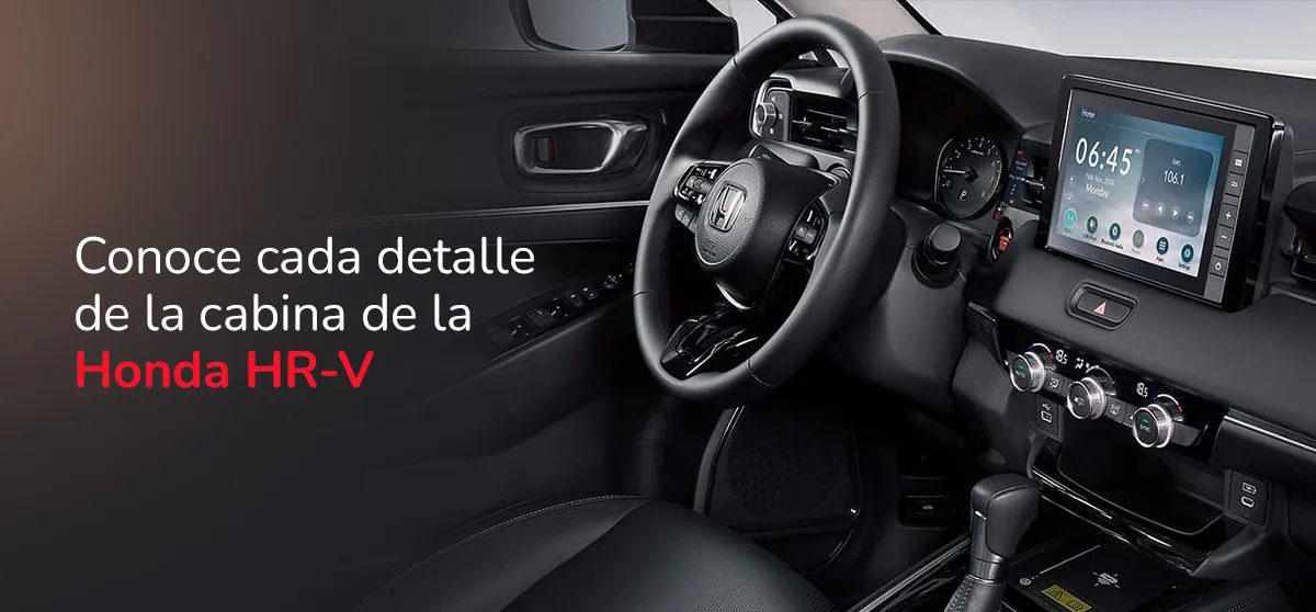 Un vistazo dentro de la cabina de la Honda HR-V